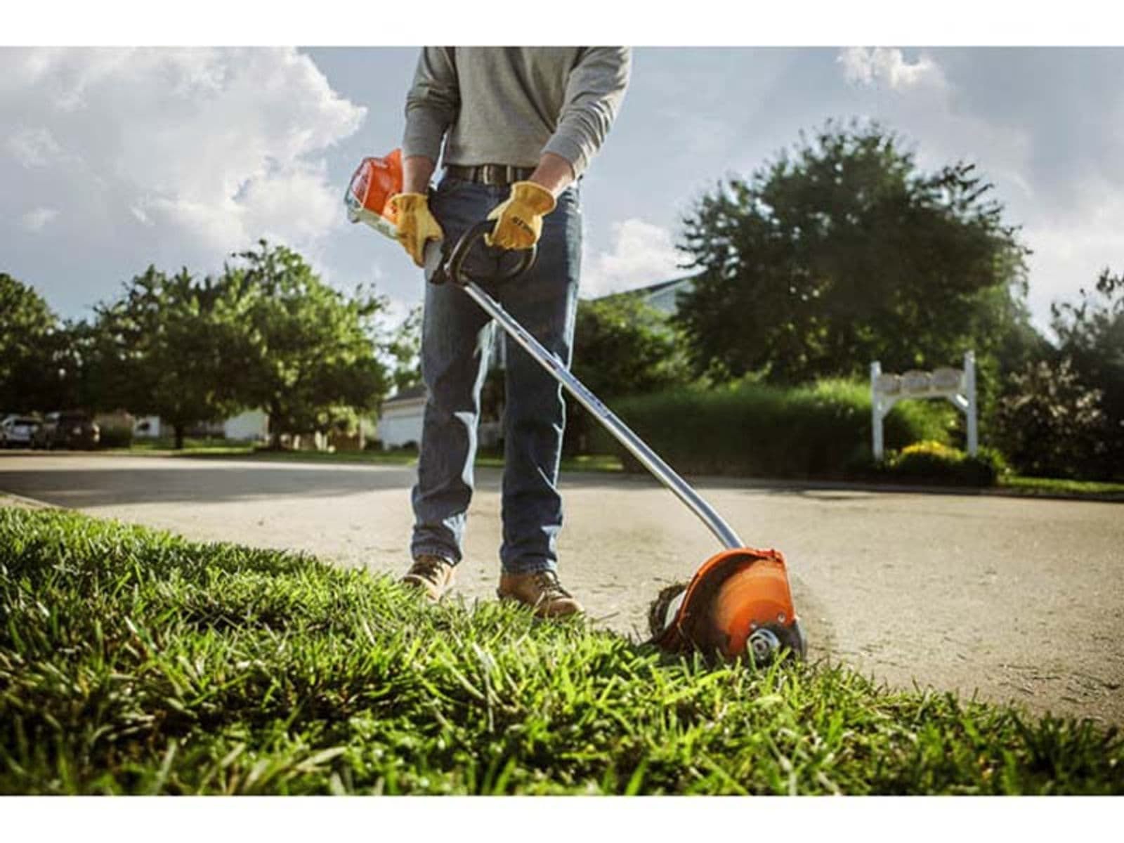 Clean lawn edges after seasonal tidy-up